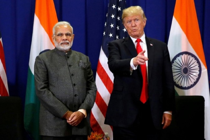 अमेरिकी राष्ट्रपति डोनाल्ड ट्रंप के साथ भारतीय प्रधानमंत्री नरेंद्र मोदी डोनाल्ड ट्रंप नरेंद्र मोदी
