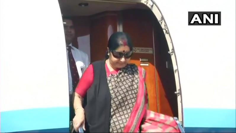इटली पहुंची विदेश मंत्री सुषमा स्वराज. इटली पहुंची विदेश मंत्री सुषमा स्वराज.