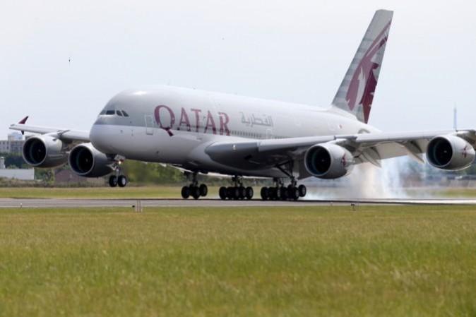 सांकेतिक तस्वीर Qatar Airways Airbus A380