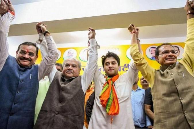 Jyotiraditya Scindia, Shivraj Singh Chouhan, Narendra Singh Tomar,