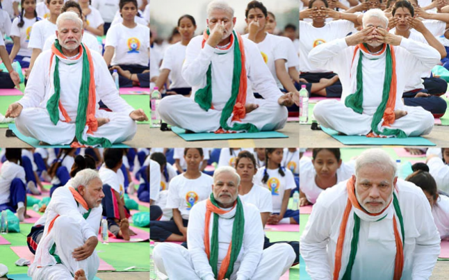 प्रधानमंत्री नरेंद्र मोदी ने एक वीडियो जारी कर लोगों से फिट रहने के लिए योग करने की अपील की। Modi Yoga